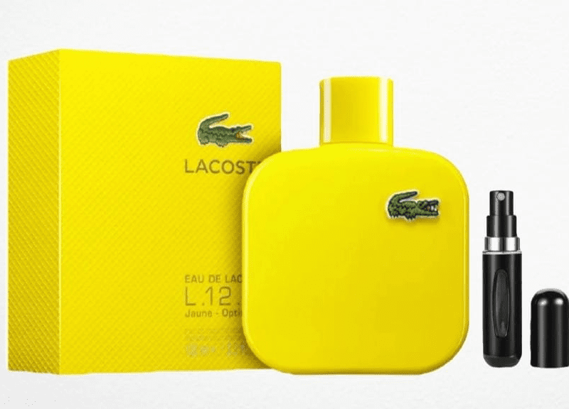 Perfume Lacoste L.12.12 Jaune – Energía y Elegancia para Él 💛🐊