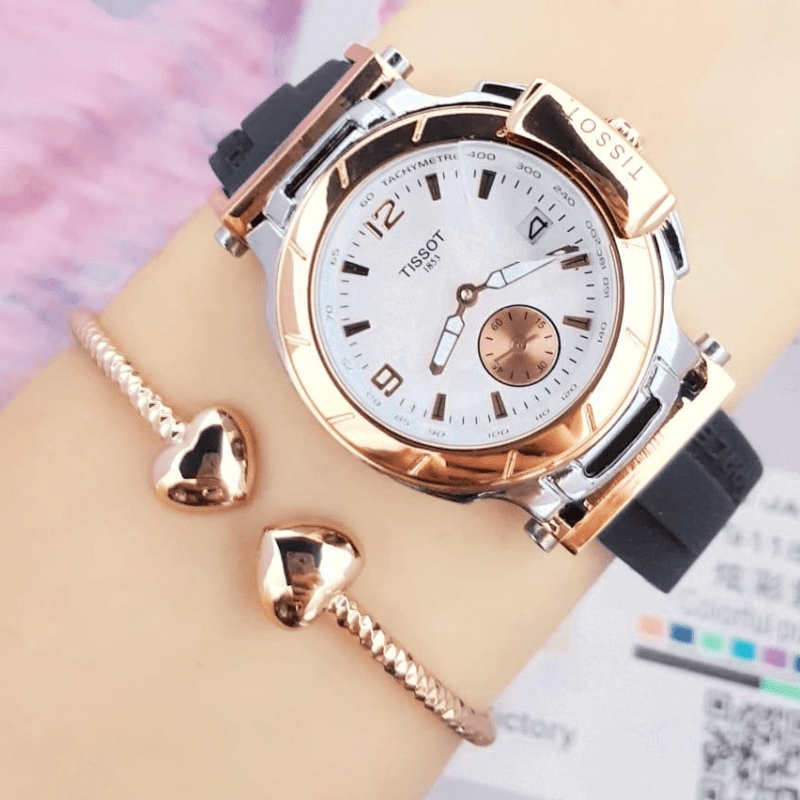 Combo Reloj Tissot T-Race Dama + Pulsera – Elegancia y precisión en tu muñeca ✨