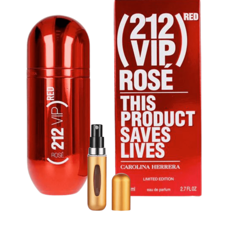 Perfume 212 VIP Rosé Red Carolina Herrera 80ML – Atrevida, Apasionada y Exclusiva ❤️✨