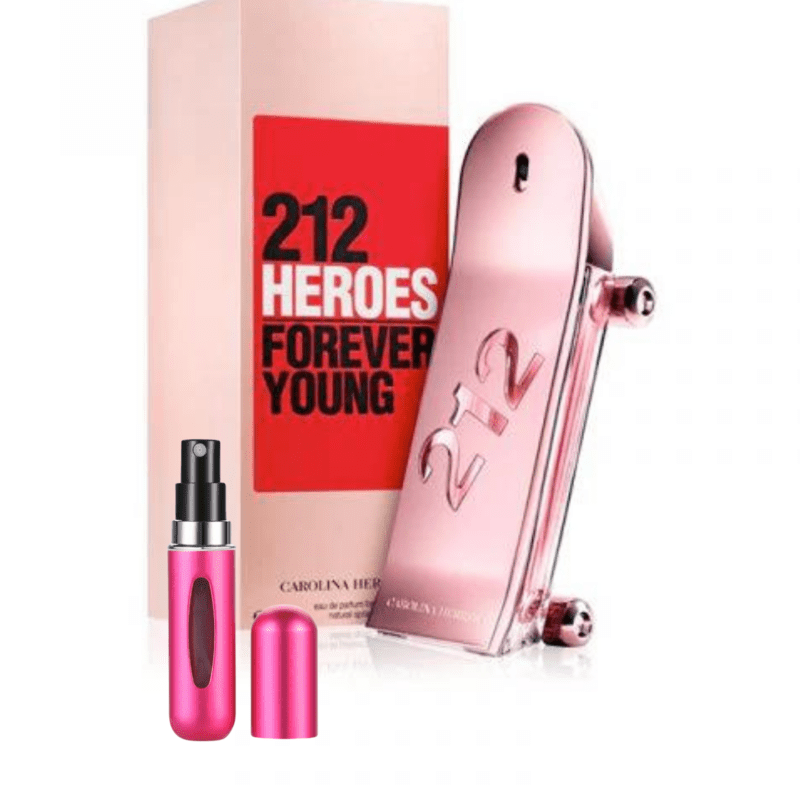 Perfume 212 Heroes Carolina Herrera 80ML – Un Tributo a la Libertad y la Juventud 🌟💖