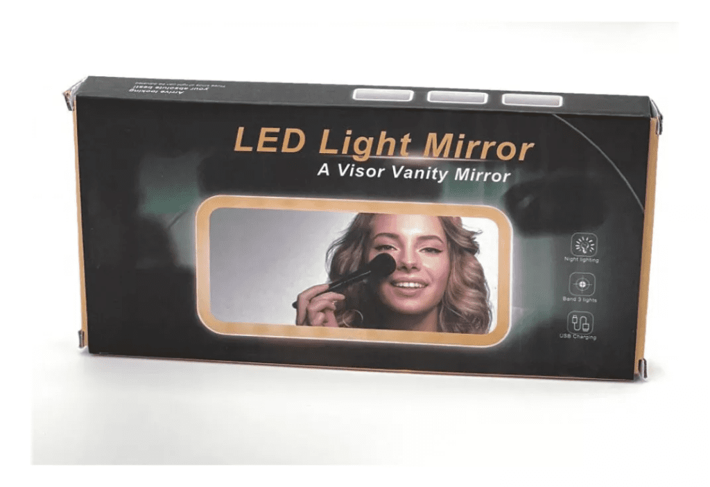 Espejo de Tocador para Automóvil – Iluminación y Elegancia en Todo Momento 💄🚗
