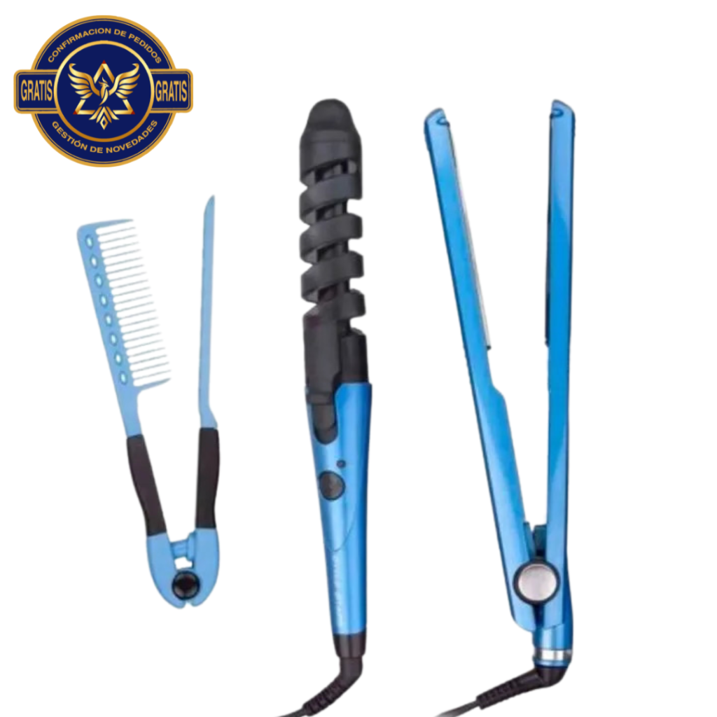 Combo Secador Remington + Plancha + Rizador – ¡El set perfecto para un cabello de impacto! 💇‍♀️🔥