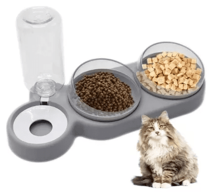 Tazones para gatos, dispensador automáti
